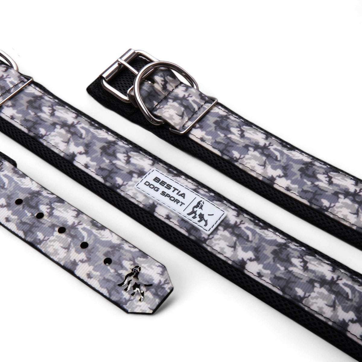 Collar BESTIA Dog Sport Grey Camo