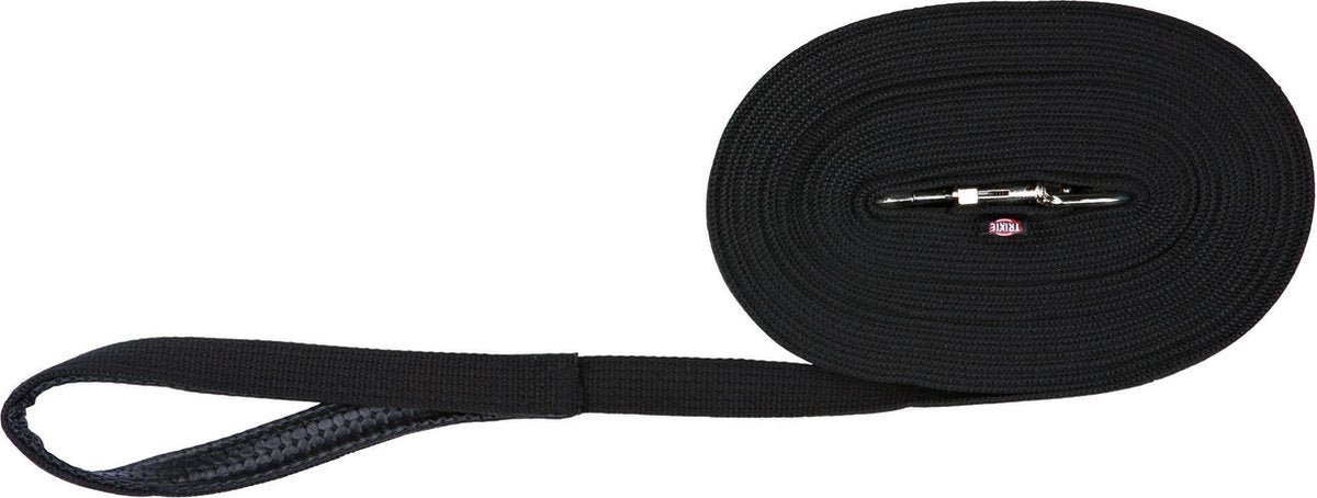 Trixie dog leash tracking leash webbing black