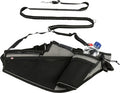 Trixie jogging leash with belt gray black