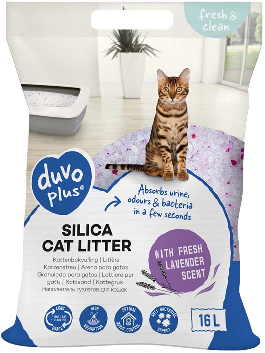 Arena de Sílice Duvo+ Fresh & Clean Lavanda 16 L