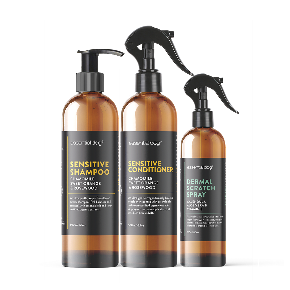 Pack Sensitive Champú, Acondicionador y Spray